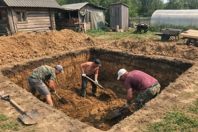 Рытье котлована в Ставрополе недорого: цена за куб, услуги экскаватора и ручной работы