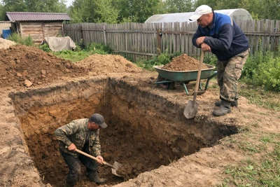 Рытье котлована в Ставрополе