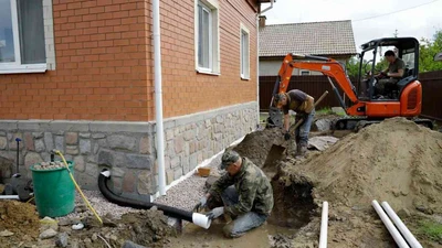 Устройство дренажа вокруг дома под ключ в Ставрополе