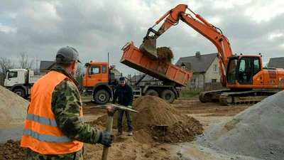 Засыпка участка в Ставрополе недорого - услуги разнорабочих и персонала