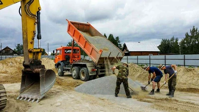 Отсыпка щебнем в Ставрополе недорого для участка и стройки