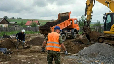 Отсыпка грунта разнорабочими в Ставрополе