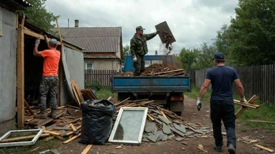 Демонтаж старого сарая с вывозом мусора в Ставрополе