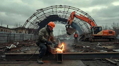 Демонтаж ангаров из металлоконструкций в Ставрополе недорого