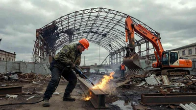 Демонтаж ангаров в Ставрополе с вывозом металлолома - заказать под ключ