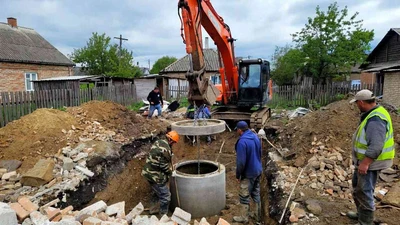 Демонтаж колодца из бетонных колец в Ставрополе - услуги с персоналом