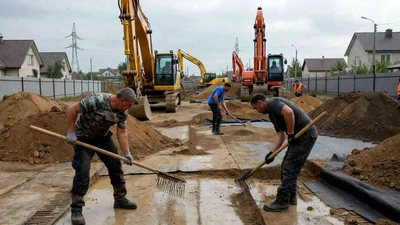 Вертикальная планировка участка в Ставрополе под застройку и благоустройство