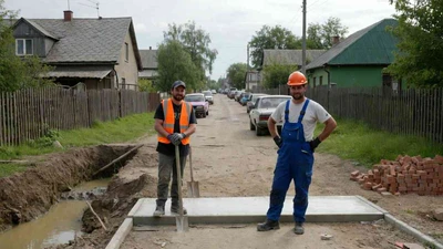 Заезд на участок через канаву в Ставрополе - обустройство въезда