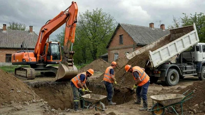 Выемка грунта вручную разнорабочими в Ставрополе