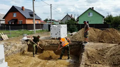 Разработка котлована под фундамент дома в Ставрополе