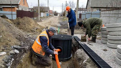 Устройство ливневой канализации в Ставрополе с бригадой разнорабочих