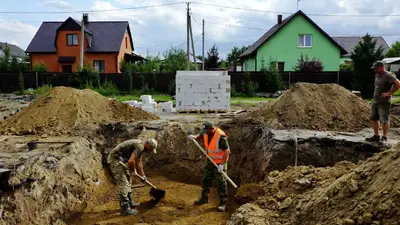 Разработка котлована под дом в Ставрополе
