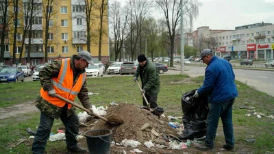 Уборка территории разнорабочими в Ставрополе - заказать персонал для очистки участка