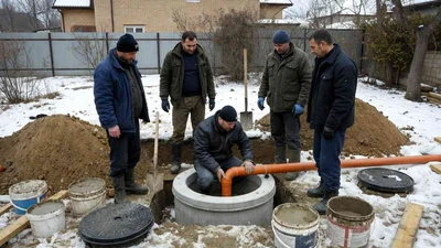 Установка канализационного колодца в Ставрополе под ключ