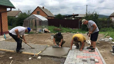 Площадка для автомобиля на даче в Ставрополе: цена работ под ключ