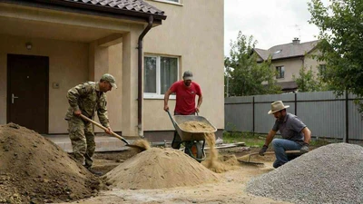 Отсыпка вокруг дома Ставрополь цена и материалы
