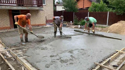 Бетонирование площадки под автомобиль в Ставрополе - устройство парковки