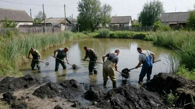 Углубление водоемов и прудов разнорабочими в Ставрополе