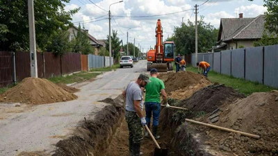 Копка траншей для водопровода вручную и экскаватором в Ставрополе