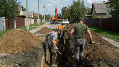 Копка траншей под водопровод вручную и экскаватором в Ставрополе