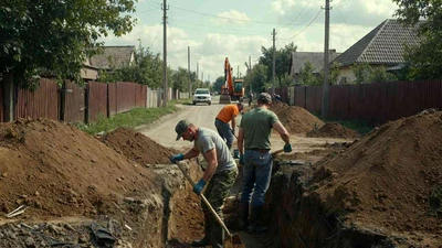 Копка траншей под водопровод в Ставрополе недорого