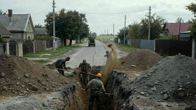Копка траншей с уклоном в Ставрополе под дренаж и коммуникации