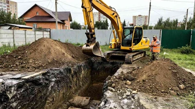 Выкопать яму экскаватором в Ставрополе недорого