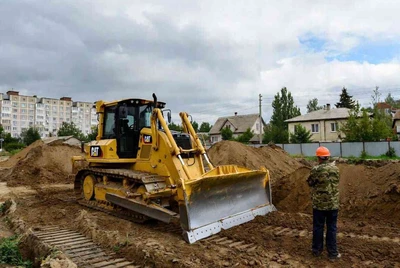 Планировка участка бульдозером в Ставрополе под строительство