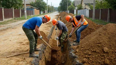Разработка грунта под коллекторы разнорабочими в Ставрополе