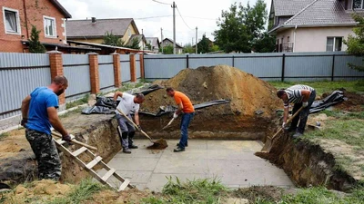 Котлован для фундамента в Ставрополе под ключ с рабочими
