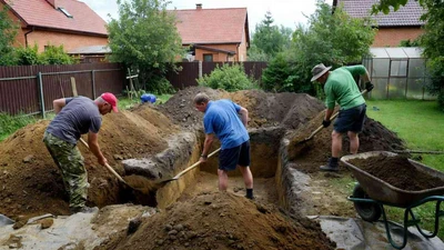 Рытье котлована под бассейн в Ставрополе - цены на земляные работы