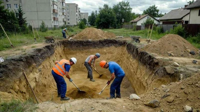 Рытье котлованов под фундамент в Ставрополе - цена работ за м3