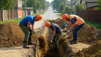Разработка грунта под коллекторы разнорабочими в Ставрополе