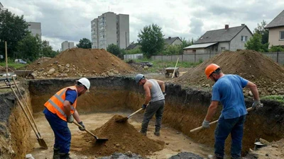 Рытье котлованов под фундамент в Ставрополе недорого с персоналом